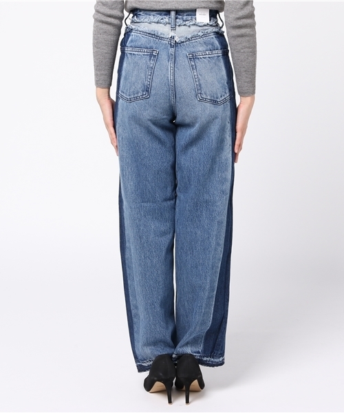MOUSSY（マウジー）の「SIDE LINE WIDE LEG DENIM（デニムパンツ