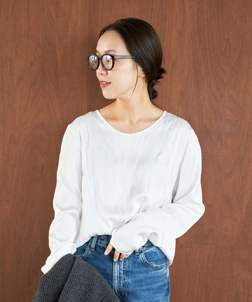 plage（プラージュ）の「【R'IAM】サテン ブラウス（シャツ/ブラウス