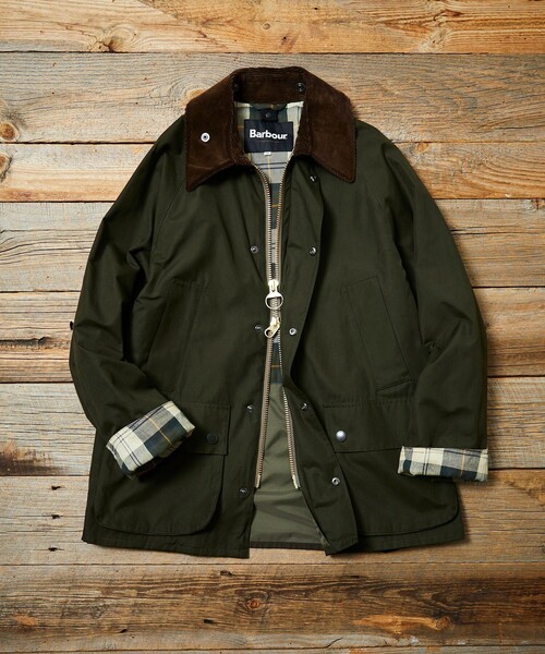Barbour × FREAK'S STORE/バブアー 別注 BEDALE OS SLEEVE/別注