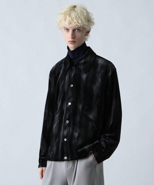HARE（ハレ）の「シェードベロアシャツブルゾン(HARE)（シャツ