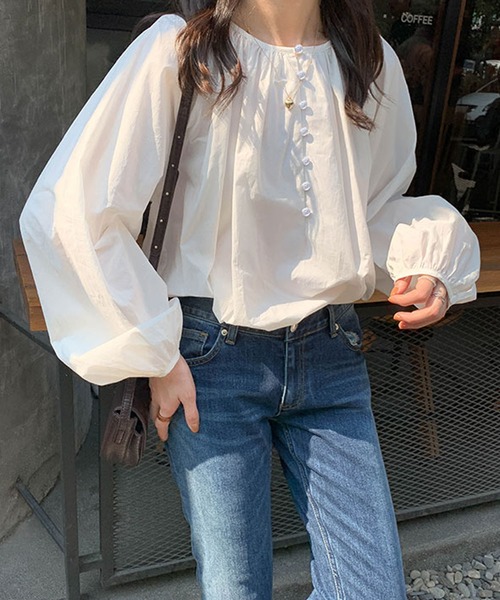 セール】ナチュラルボリューム袖ブラウス（シャツ/ブラウス）｜Girly