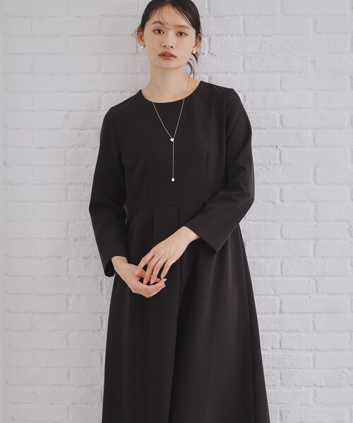 セール】《通勤・セレモニー/セットアップ対応》タックフレア