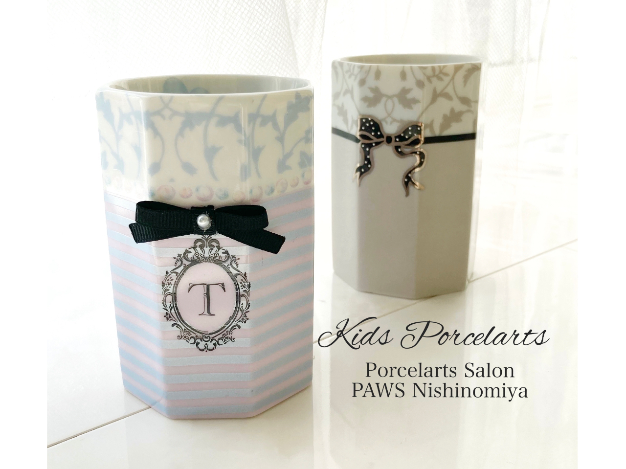 夜19時からのポーセラーツ！お仕事帰りに！OLさんに大人気。デザート