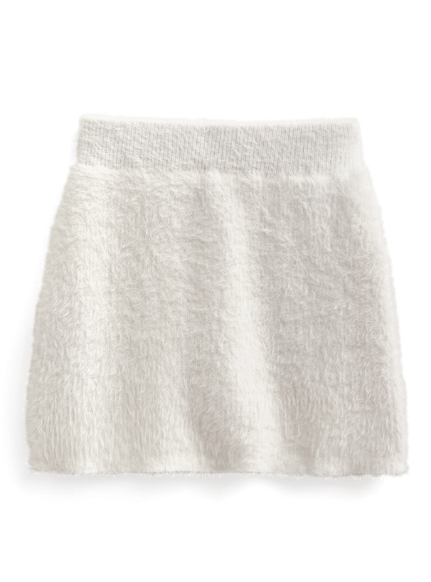 インパン裏地付きシャギーニットミニスカート[an1628] | レディース
