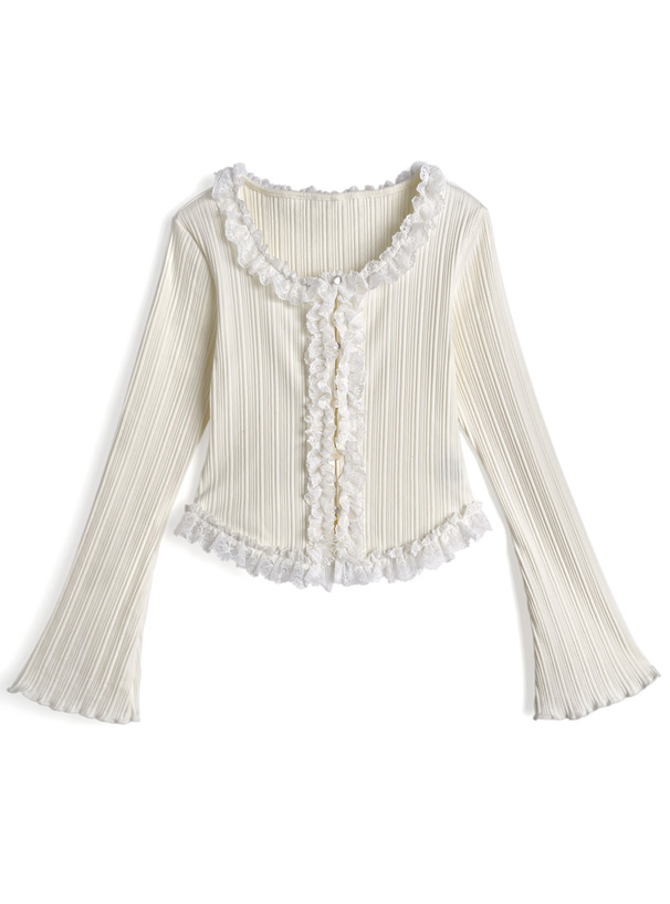 レースフリルトップス[dk1564] | レディースファッション通販の