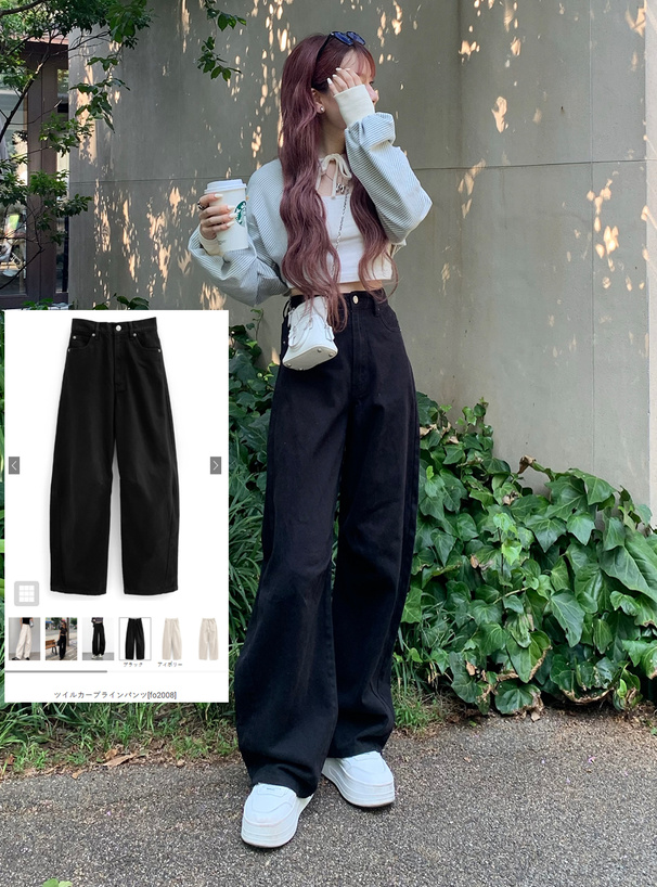 ツイルカーブラインパンツ[fo2008] | レディースファッション通販の