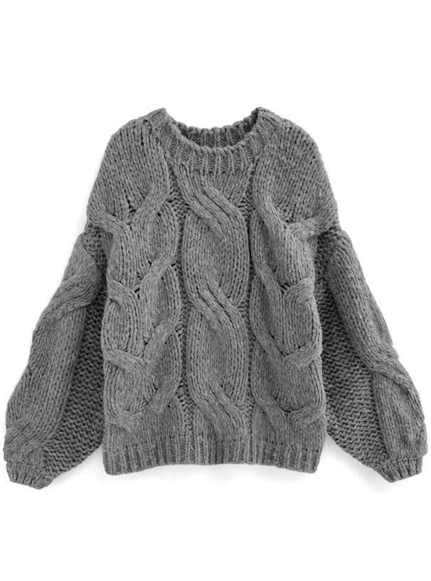 ローゲージケーブルニットトップス[mb1579] | レディースファッション