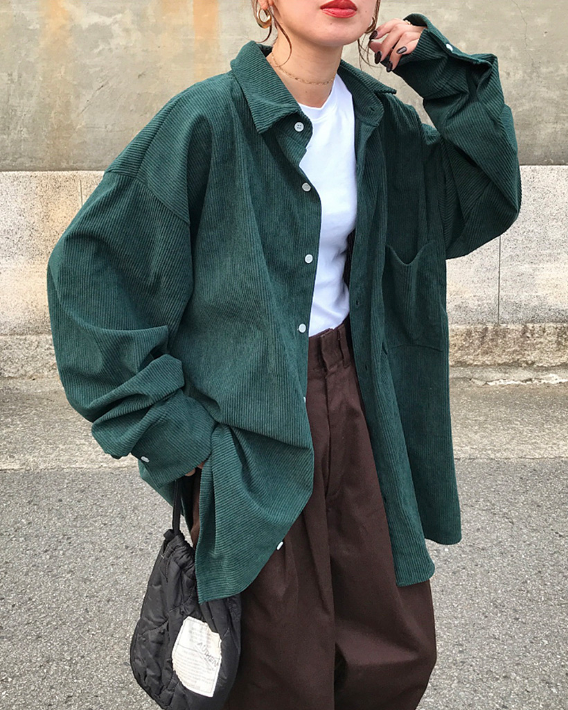コーデュロイオーバーシャツジャケット | ファッション通販サイト NUGU