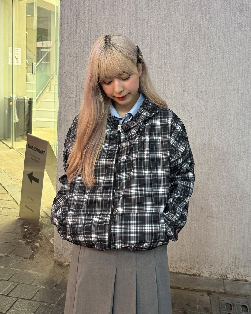 チェックパターンマウンテンパーカー | ファッション通販サイト NUGU