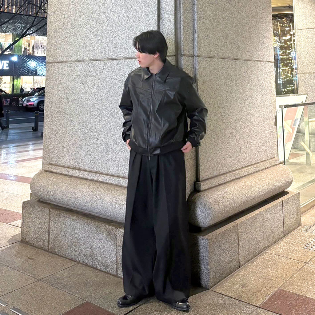 ユニセックス）ラインレザージャケット | ファッション通販サイト NUGU