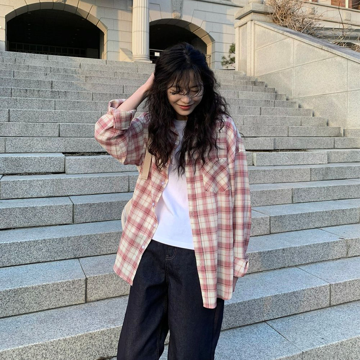 オーバーサイズチェックシャツ | ファッション通販サイト NUGU