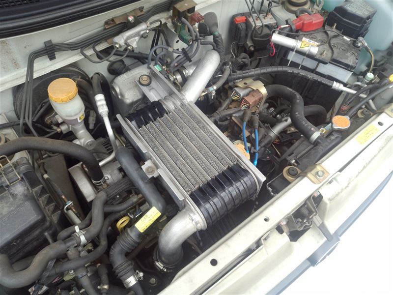 RMインタークーラーぽん付け（スバル プレオ・RA/RV）by ぷぷぷれ