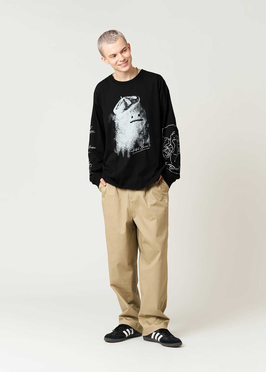 アートフルシャドー｜長袖Tシャツ｜ユニセックス｜グラニフ(graniph