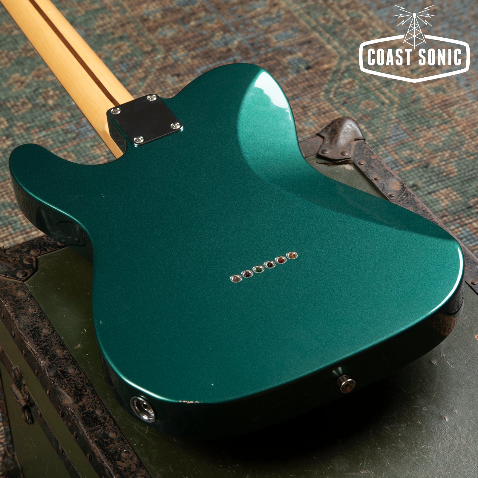 2023 Fender FSR Hybrid II Telecaster Sherwood Green w/ Matching Headst