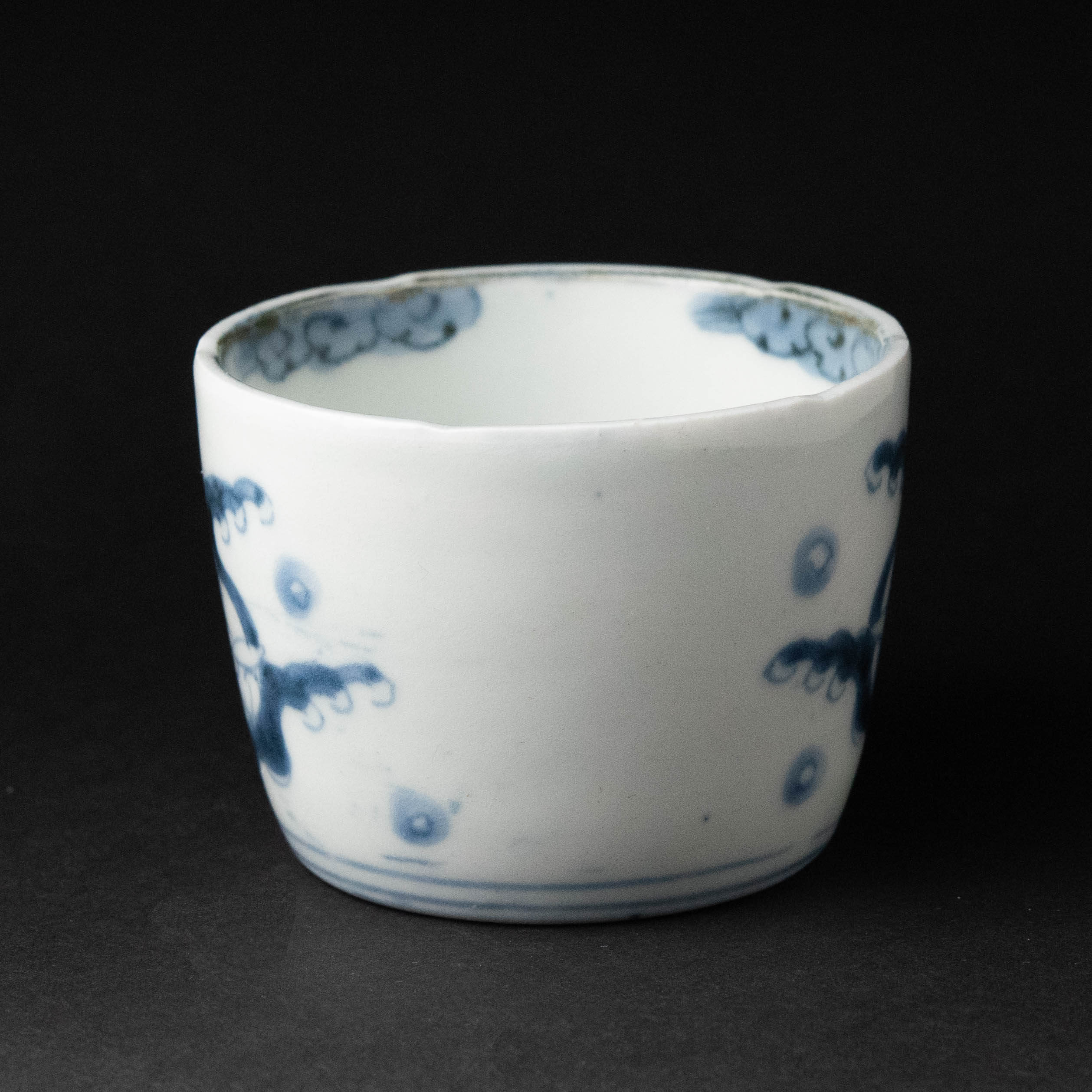 陶磁器 :: 古伊万里 波うさぎ文 そば猪口 | COTTOU.JP 骨董の通販