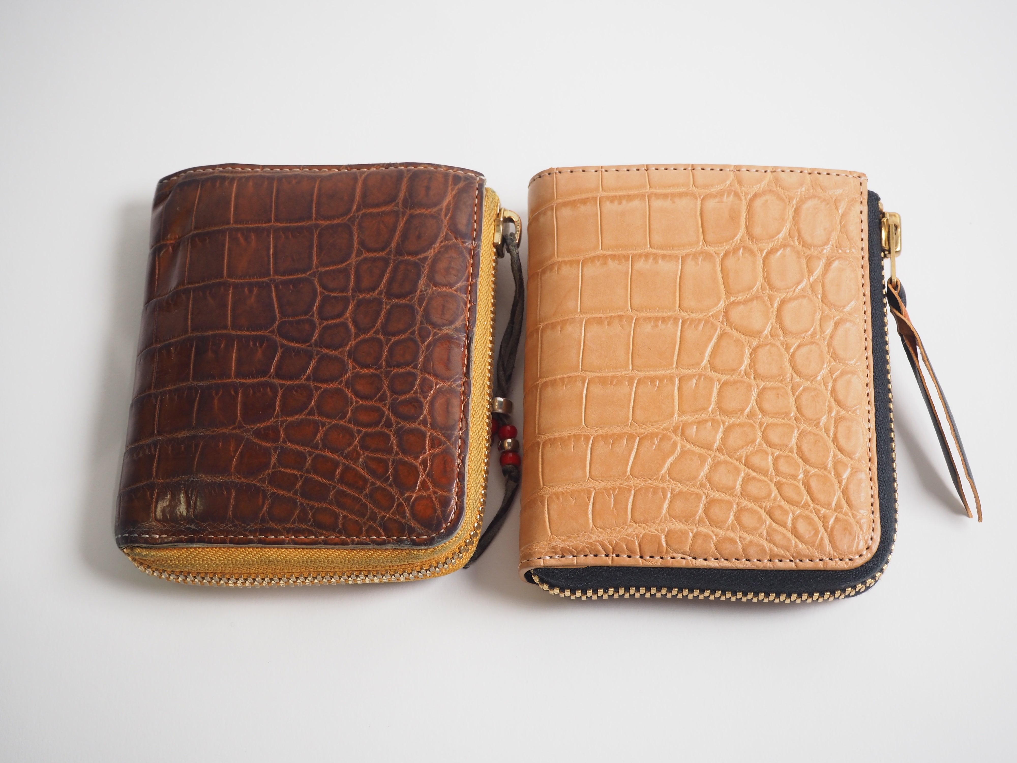 ヌメクロコダイル ポロサス コンパクトウォレット 限定品 L字