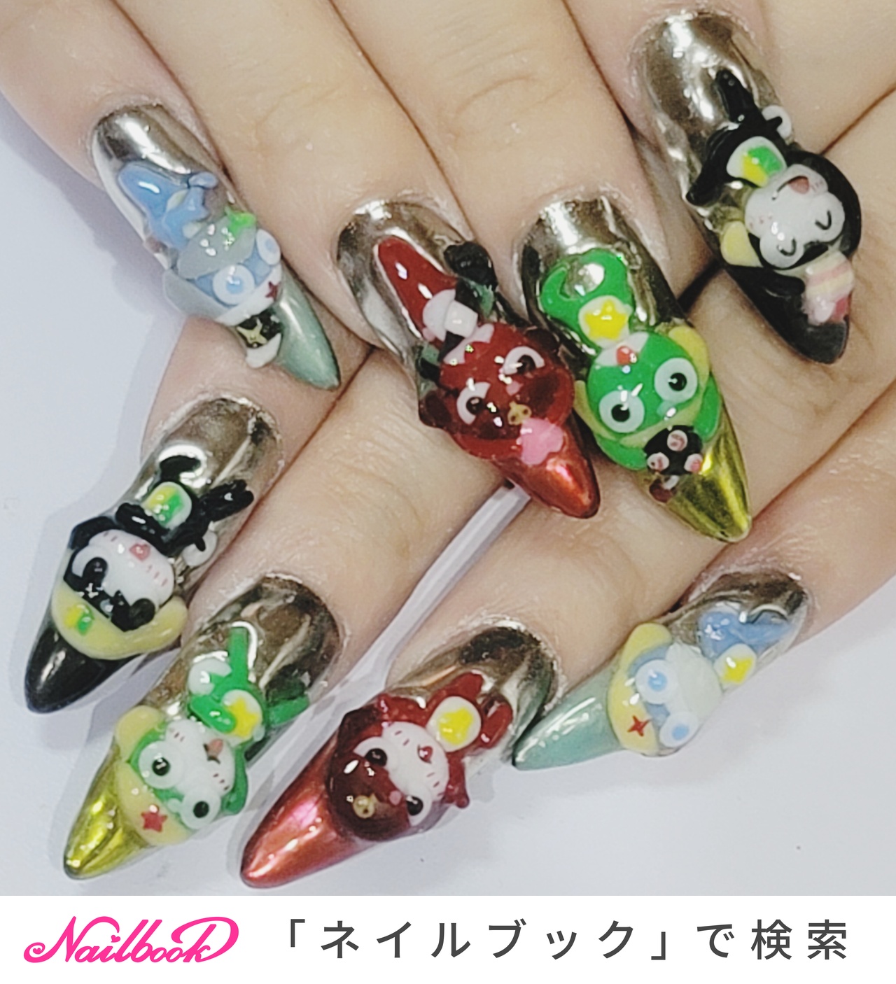 人気順｜3D(エンボス/立体)/#ケロロ軍曹のネイルデザイン｜ネイルブック