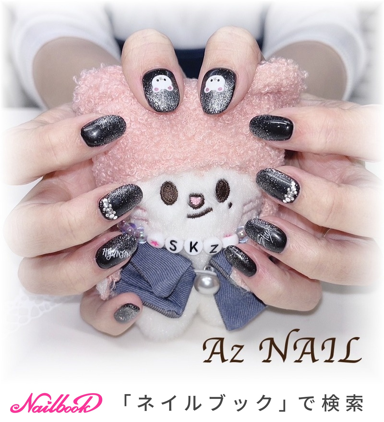 ラウンド/#スキズのネイルデザイン｜ネイルブック