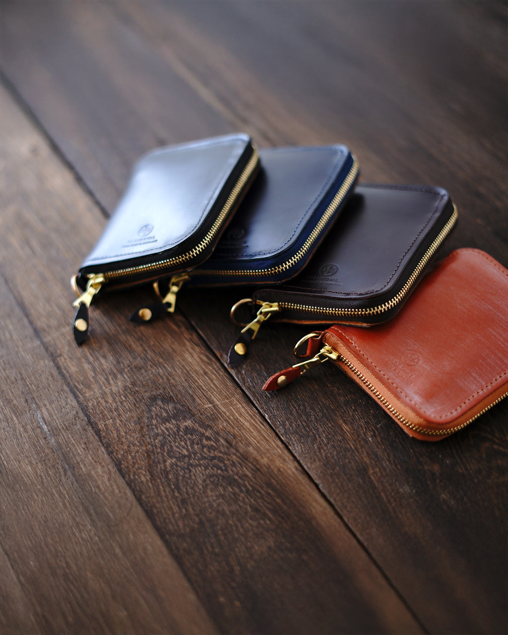 GLENROYAL 2つ折り 財布 レディース メンズ ブライドルレザー ジップ