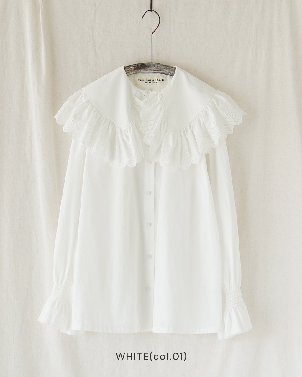 シンゾーン THE SHINZONE レースカラーブラウス レディース LACE