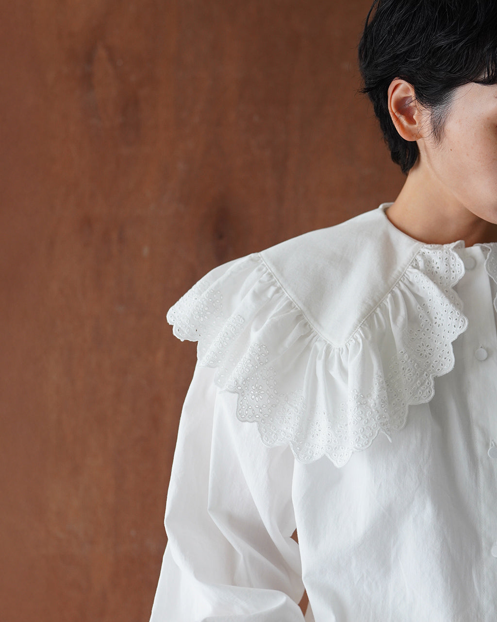 シンゾーン THE SHINZONE レースカラーブラウス レディース LACE