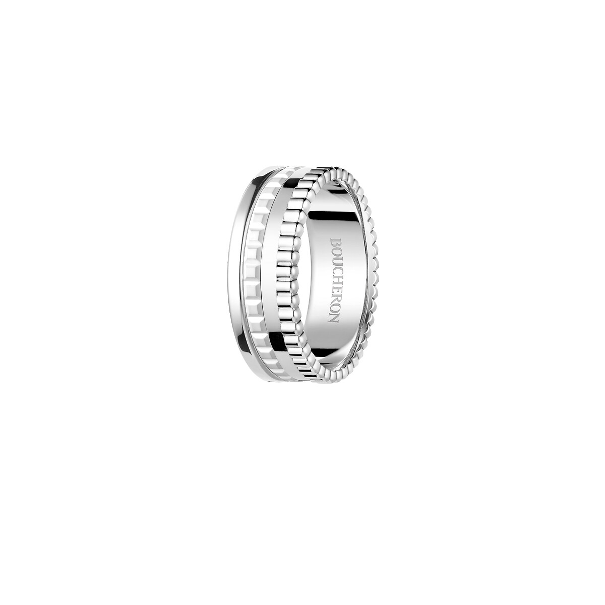 Quatre Double White Edition Small Ring | Boucheron US