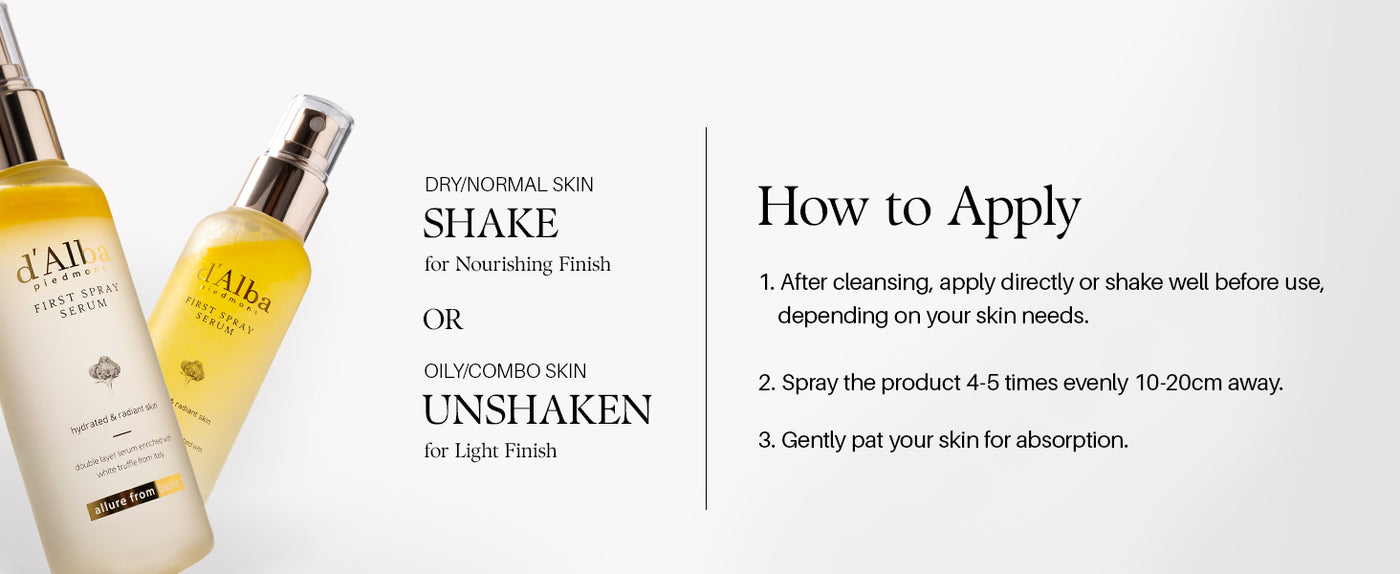 d'Alba White Truffle Spray Serum 3 Solutions Gift Set (1.7 fl oz x 3ea