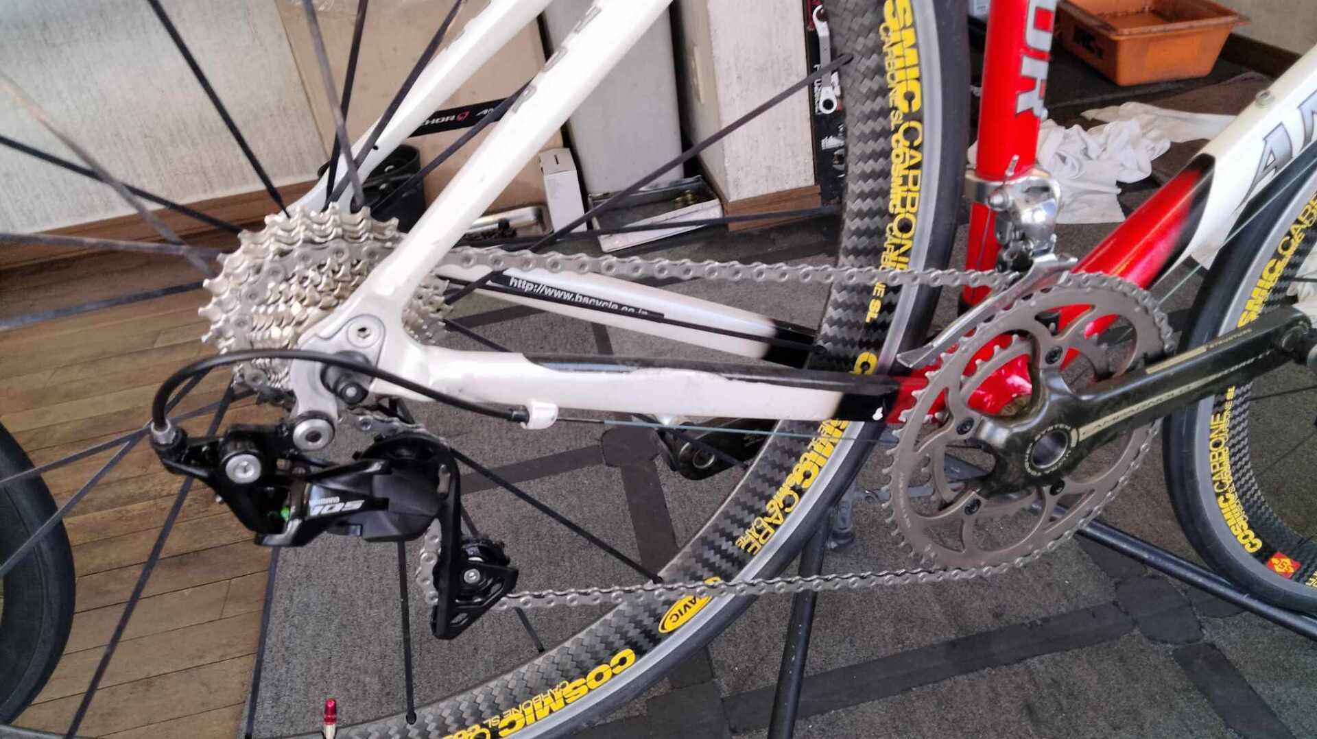 古めのロードバイクを11スピード化する。: DayDownBicycles -長野市 川