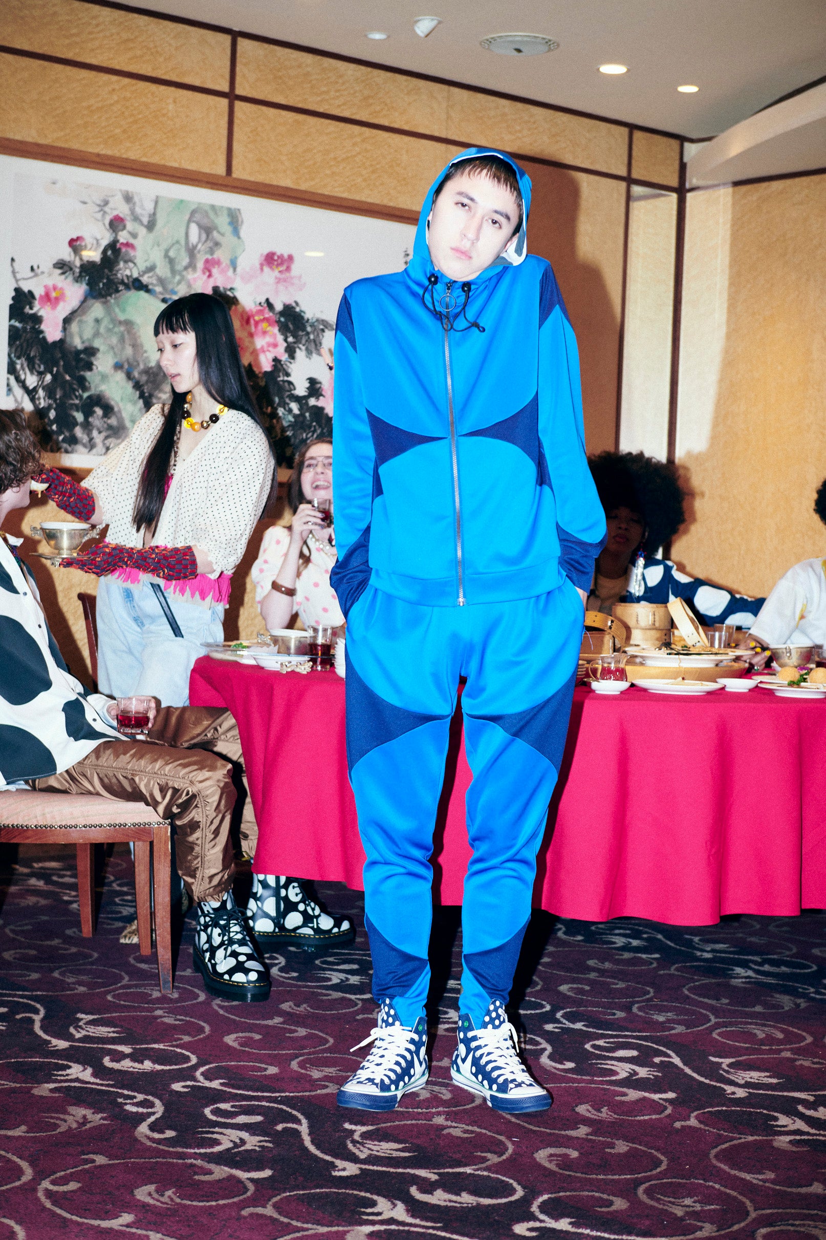 φ20inch dots Zip Parka / BLU – dodot. online store