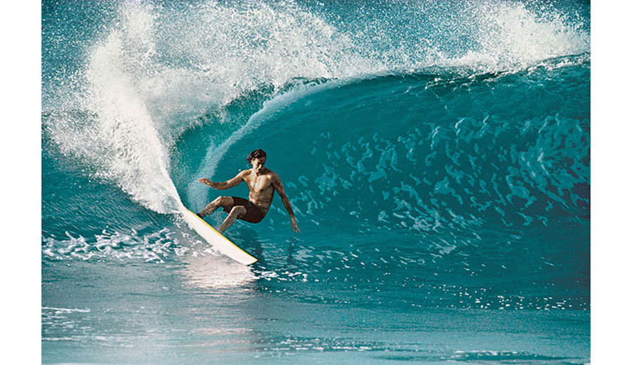 Tom Curren's infamous Maurice Cole surfboard」KIRBY FUKUNAGAより