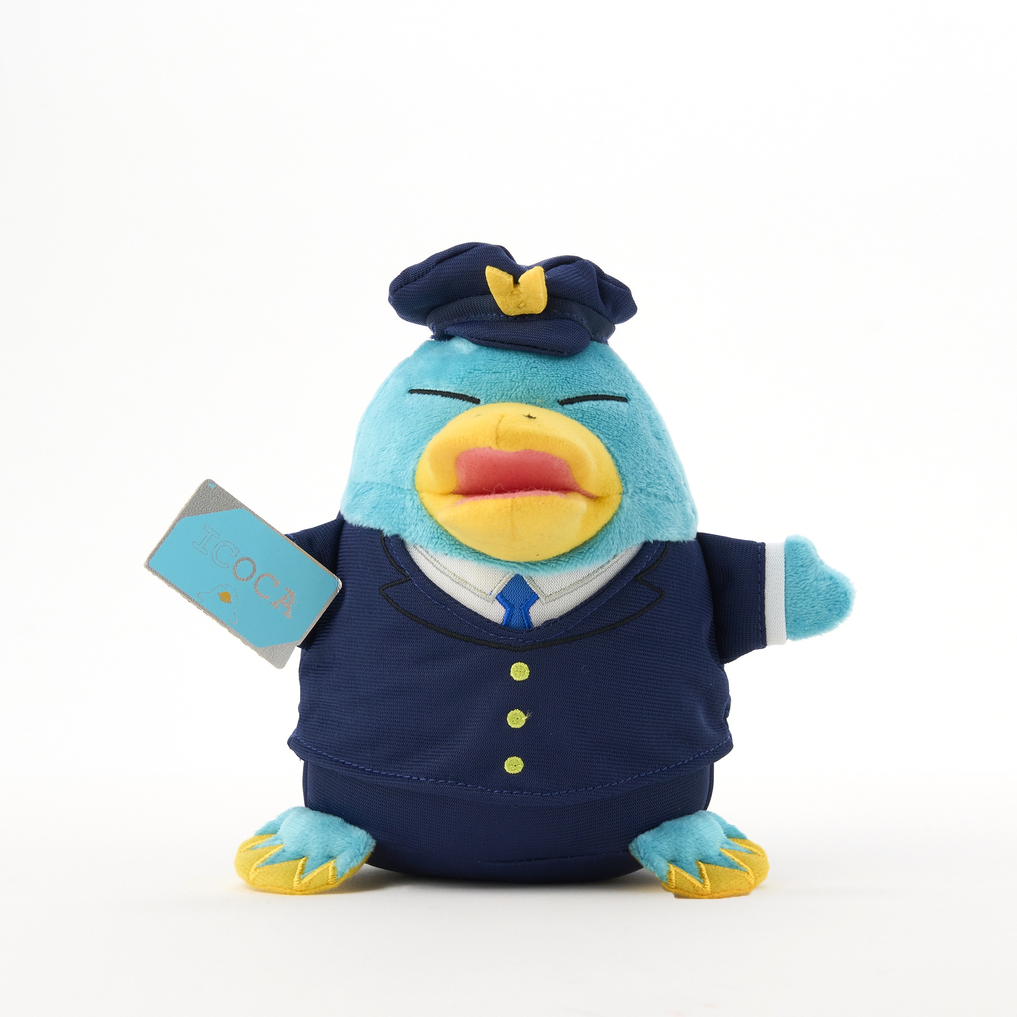 カモノハシのイコちゃん 駅員さんぬいぐるみ（S）: 鉄道グッズ