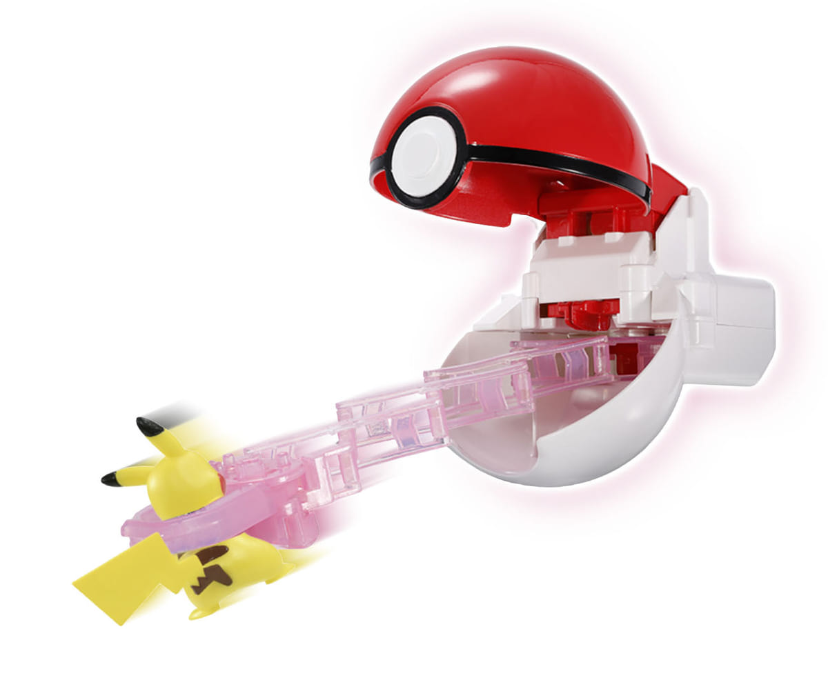 キャッチしたポケモンがモンスターボールに入る！タカラトミー