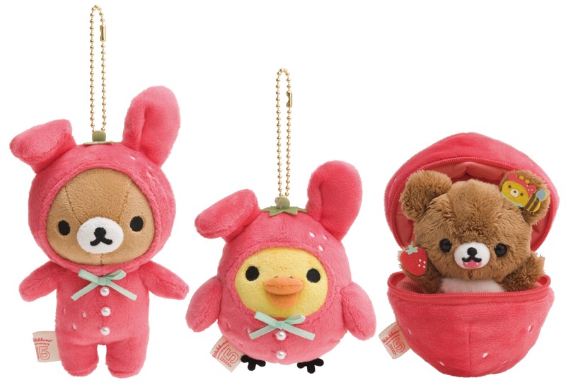 苺から“がおー”と飛び出すチャイロイコグマも！リラックマ