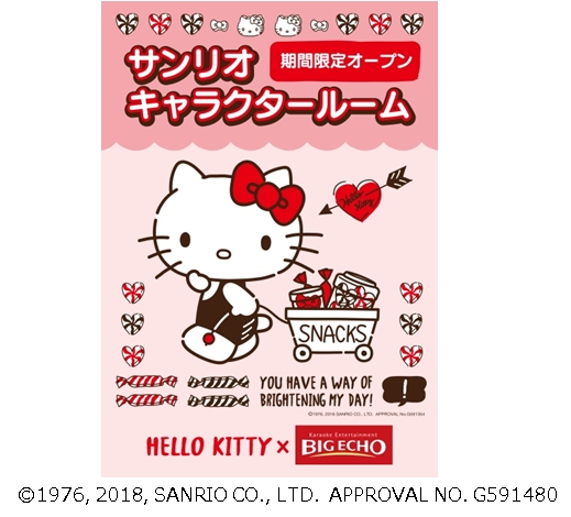 キティやマイメロディのお部屋でカラオケ！ビッグエコー五反田東口駅前