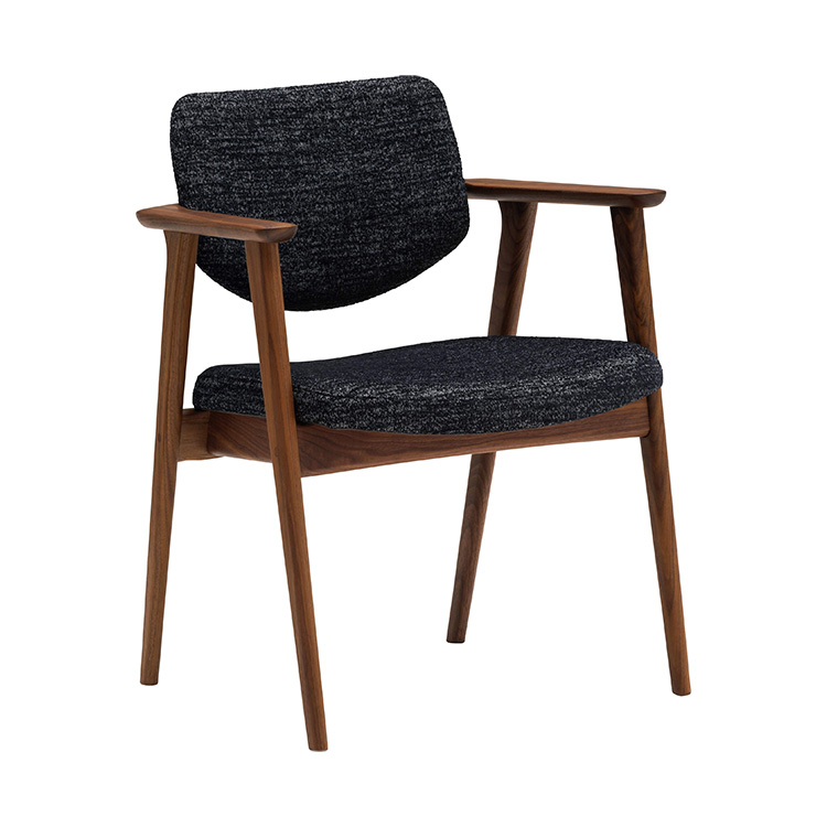 アームチェア CW6800(レギュラーシート) ブラック ウォールナット