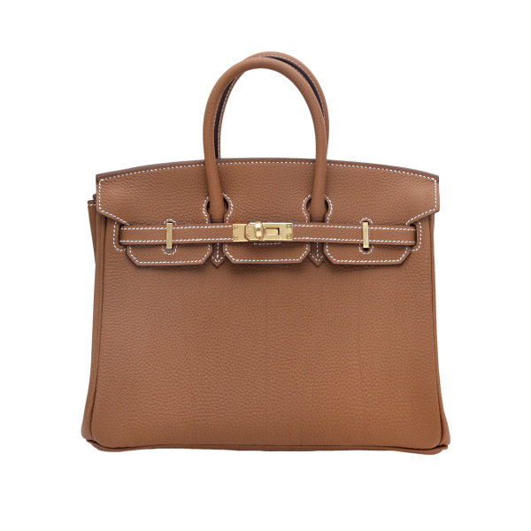 未使用] エルメス バーキン25 トゴ ゴールド シルバー金具 U刻印