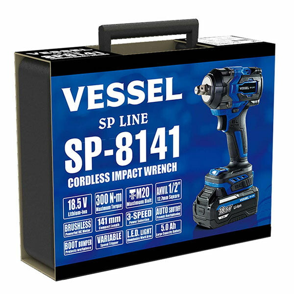 ベッセル SP-8141J 充電式インパクトレンチ 18.5V 12.7sq 最大トルク