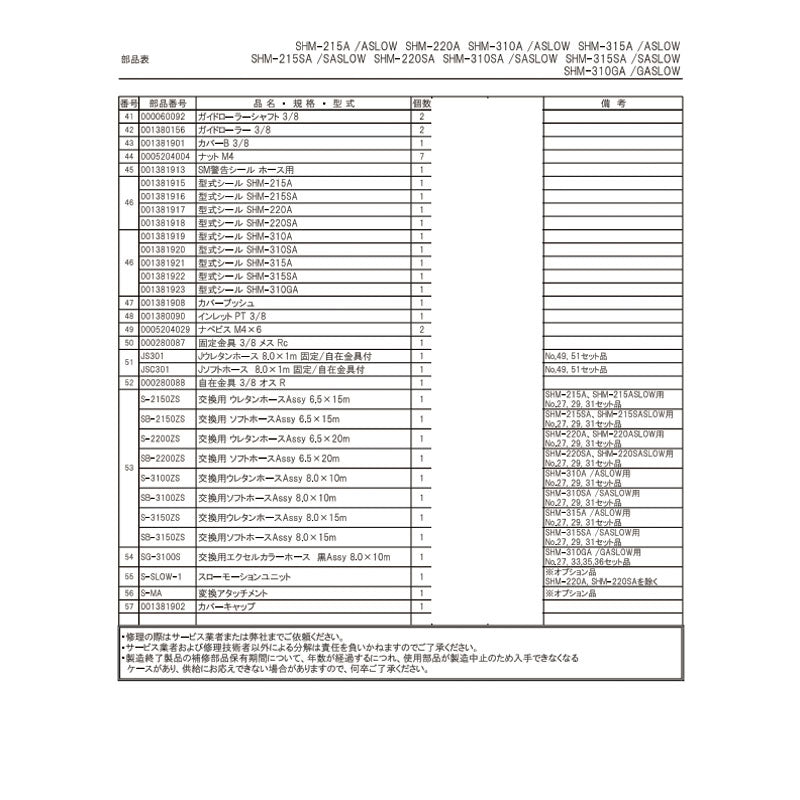 部品・代引き不可] 三協リール SHS-210A/S-295ZS用パーツ 【 金具