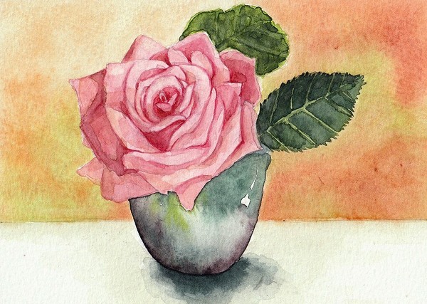 一輪の薔薇」 by TAMI｜Artmeter｜暮らしを彩るアートが、きっと見つかる