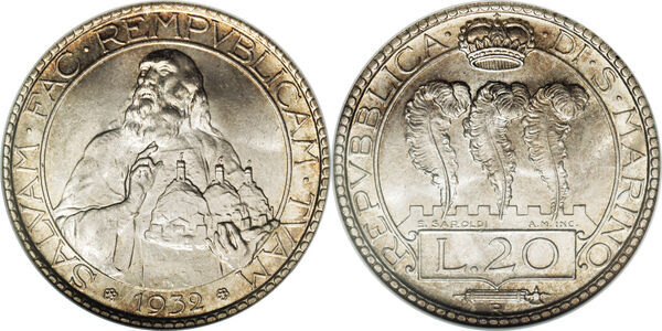 20 Lire - San Marino – Numista