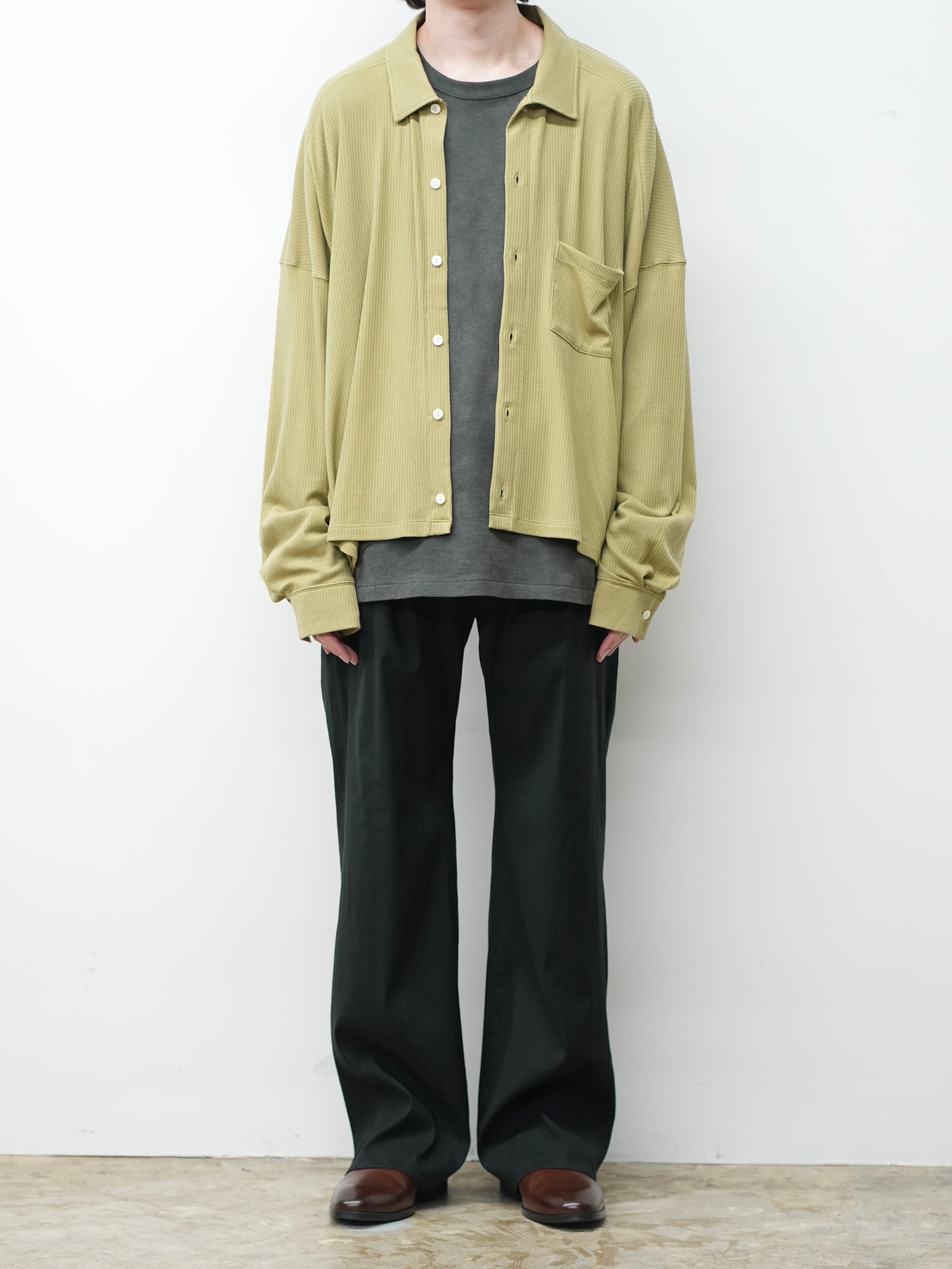 CAS/SIL KIMONO KNIT SHIRT(YELLOW)