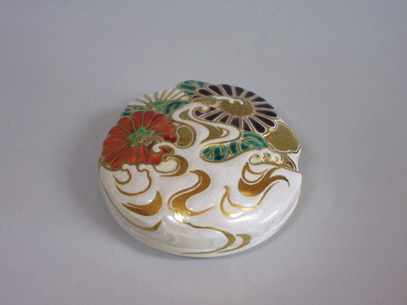 二 明治期 茶道具 小槌型香合 晁雲造 共箱 送料込み0421 二 明治期