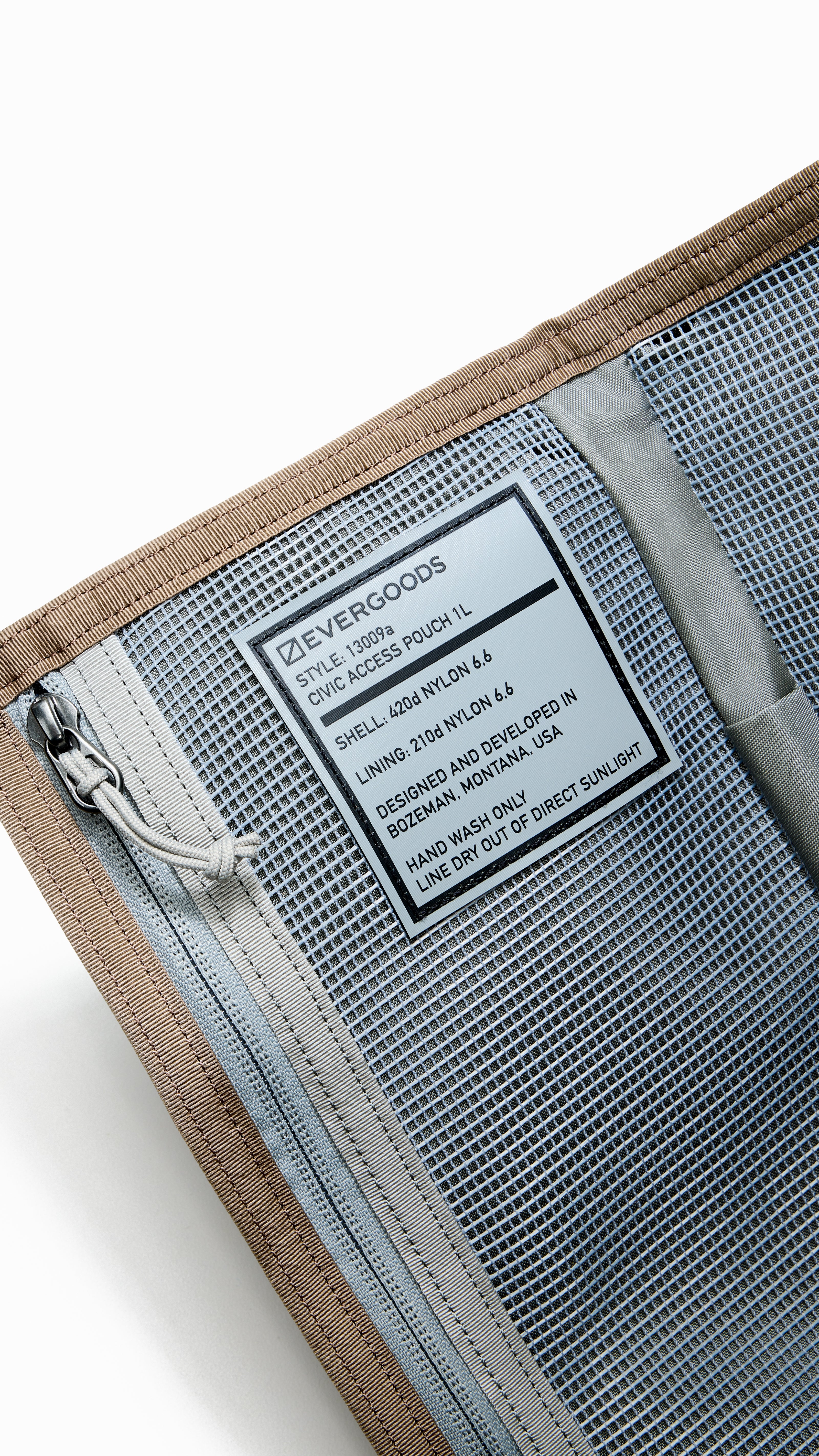 CIVIC ACCESS POUCH 1L - Fossil Brown – EVERGOODS Japan