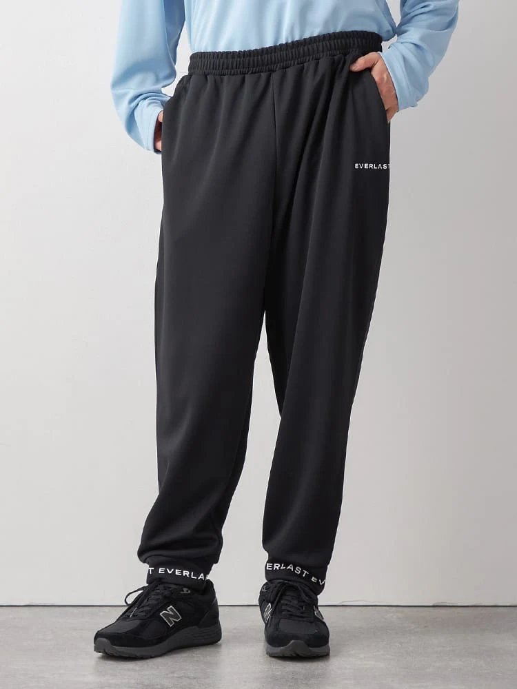 ブラック 【EVERLAST(エバーラスト)】デザインプリントロングパンツ