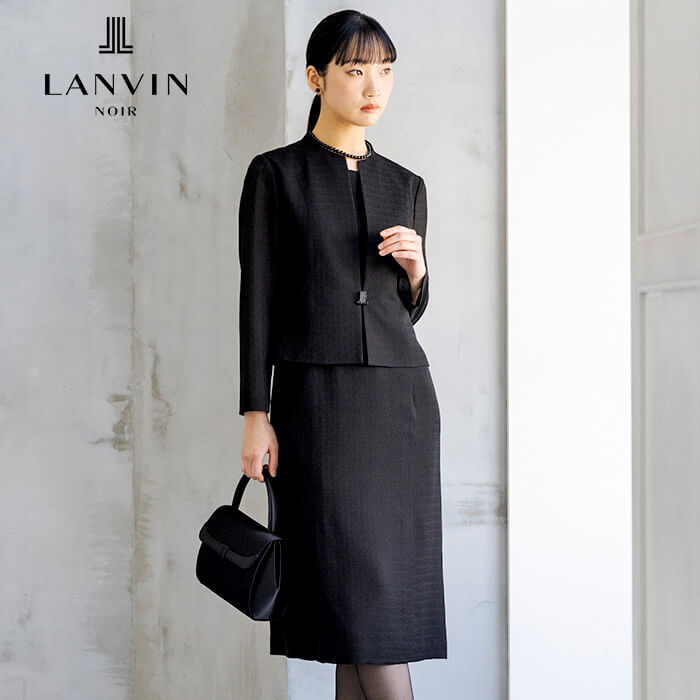 絡み織｜シルク100％のジャカードワンピース 7号・ブラック｜東京