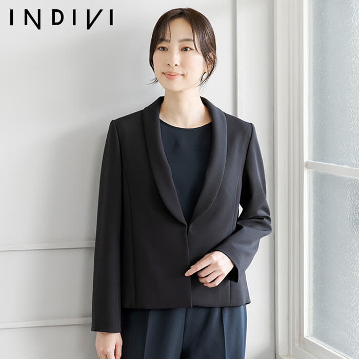 胸当て付きフォーマルジャケット 11号・ピンク｜東京ソワール