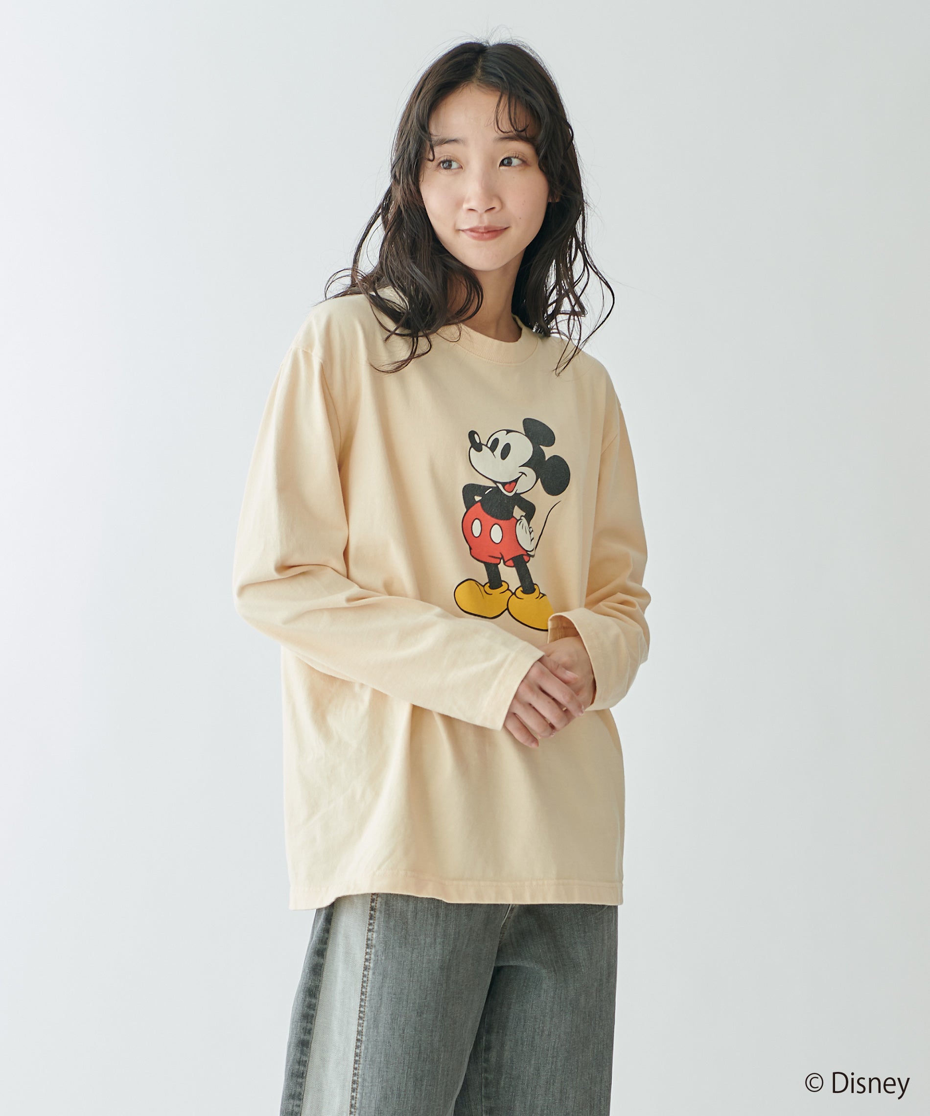 Disney（ディズニー）ミッキー/ロングスリーブTシャツ – FACE SANS FARD
