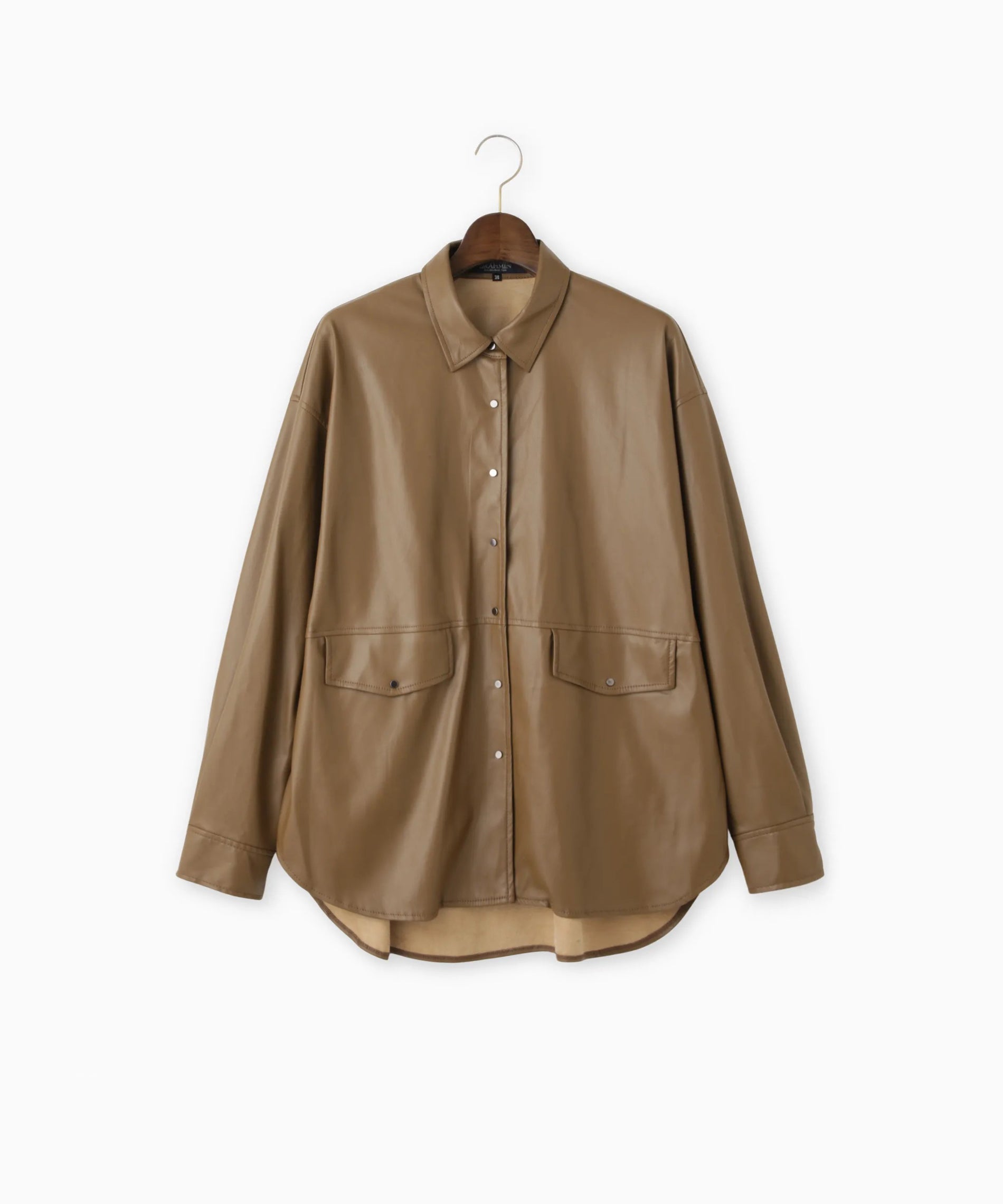 フェイクレザーシャツ – FACE SANS FARD