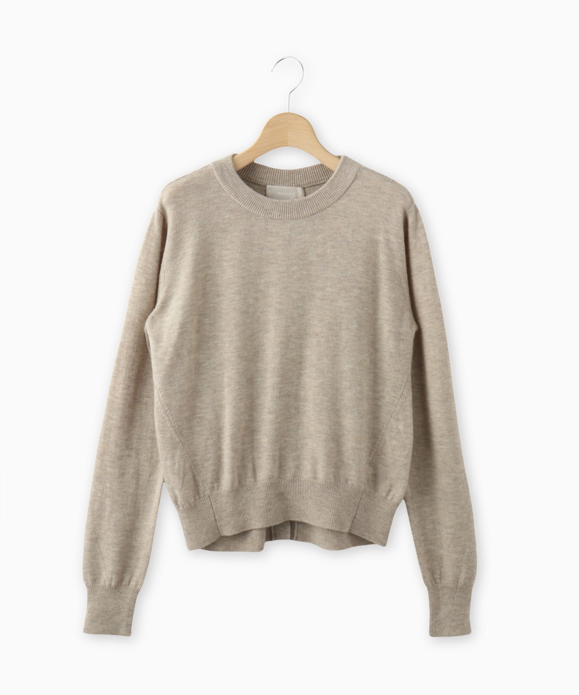 ウールカシミヤバックボタンニット – FACE SANS FARD