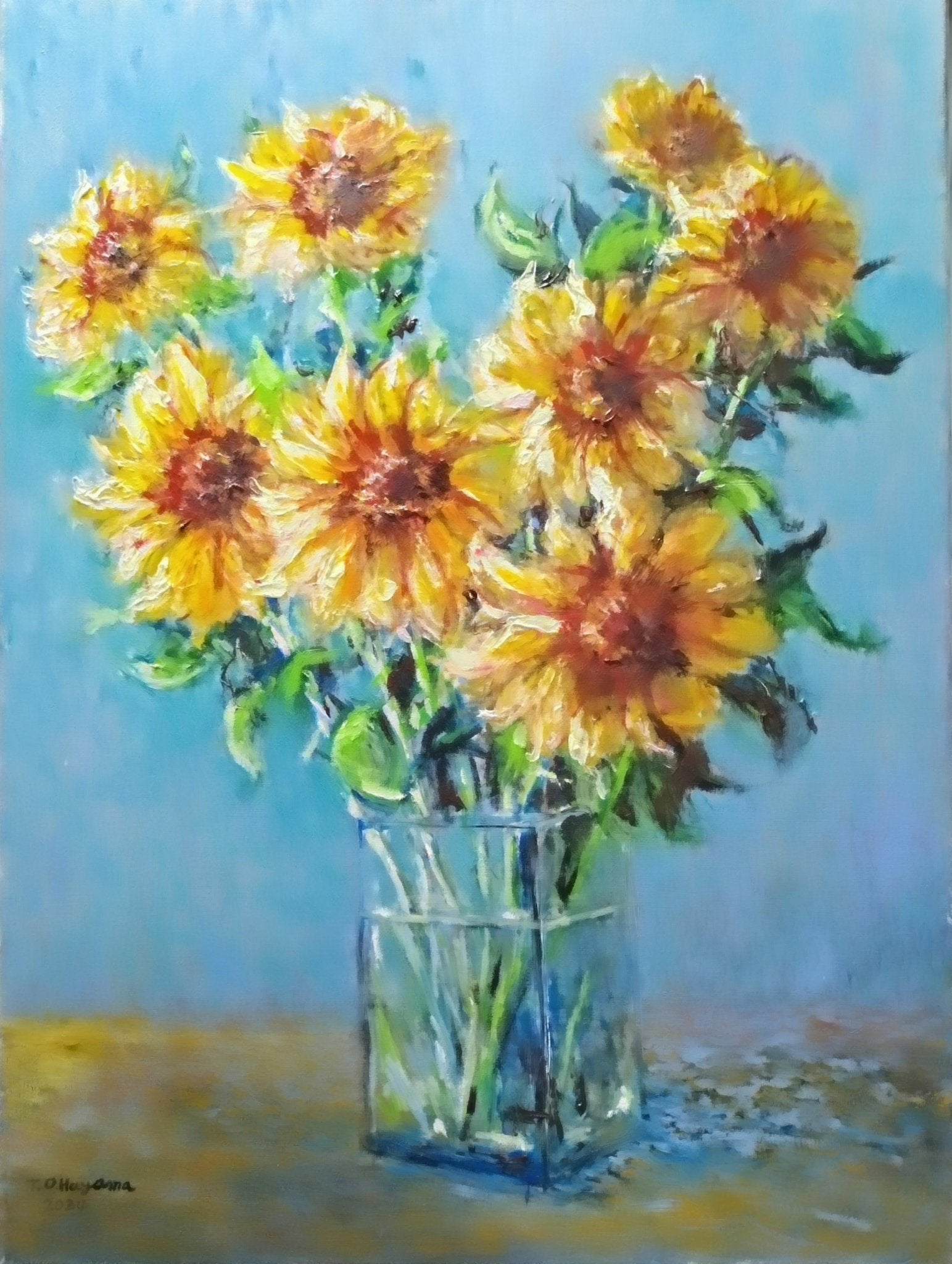 絵画の通販、購入ならFROM ARTIST/作品名：ひまわり2/作家名：aryon